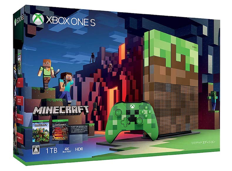 Xbox One「S 1TB Minecraft リミテッドエディション」